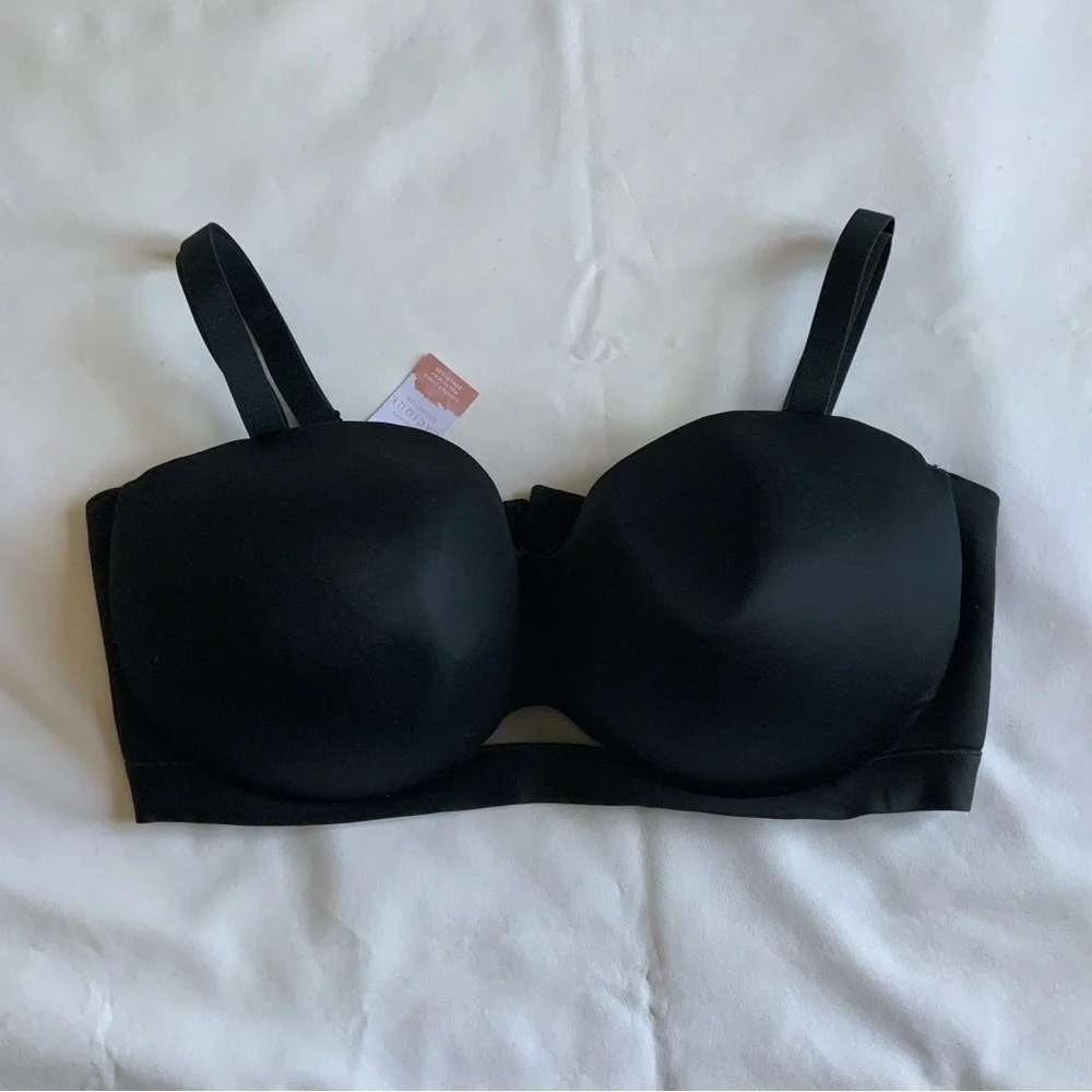 Cacique Black Strapless Bra